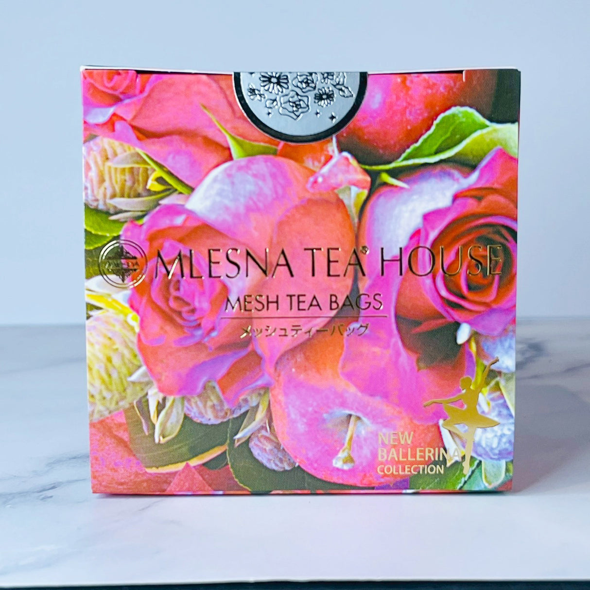 キューブボックス『薔薇と桃』